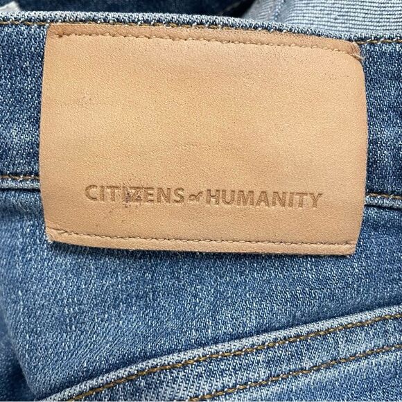 Citizens of Humanity Jeans Isola Cropped Flare Lawless Medium Wash Size 25 | 0 - Picture 8 of 13